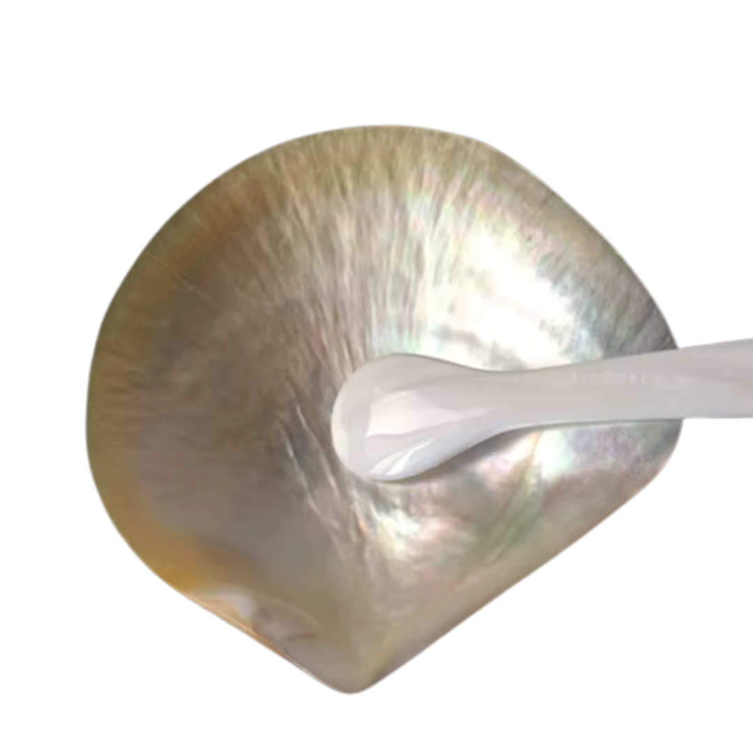 Nacre - Schmetterlingsschale & Muschellöffel