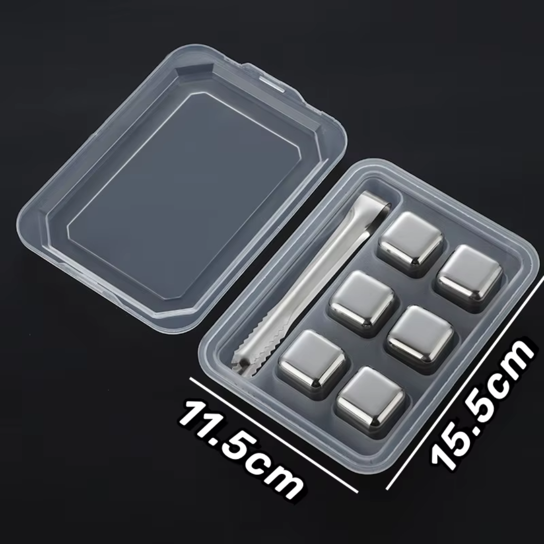 Lustré - Edelstahlwürfel