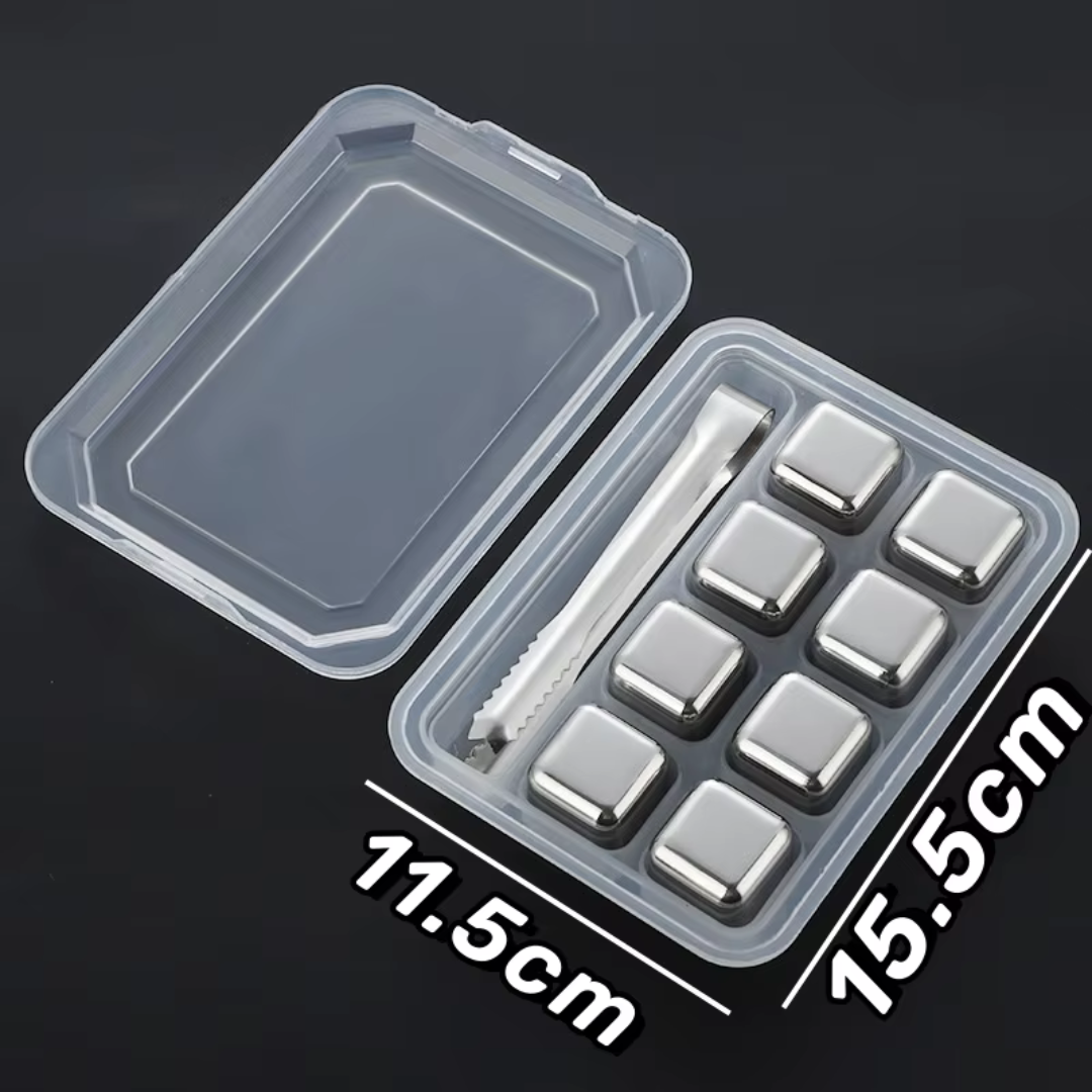 Lustré - Edelstahlwürfel