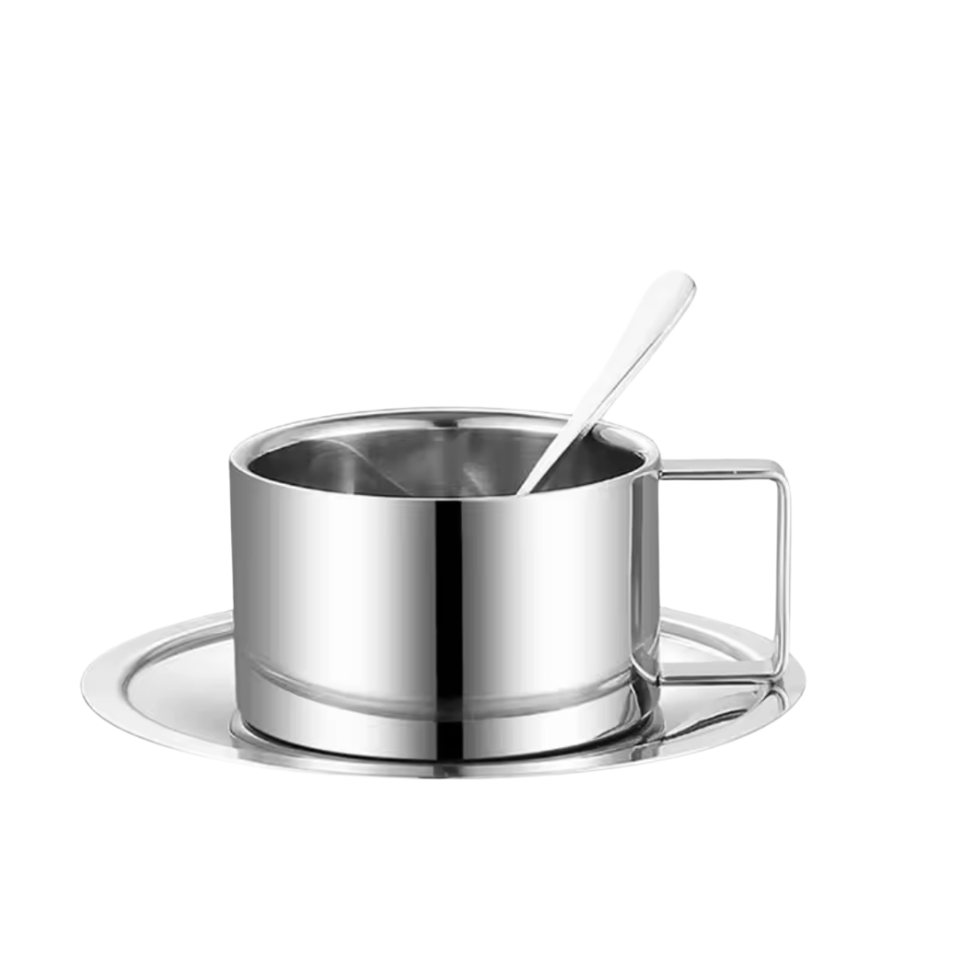 Lustré - Tasse mit Untersetzter, 200ml